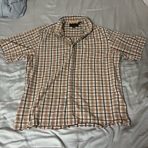 Vintage 90s Timberland Plaid Button Up Shirt